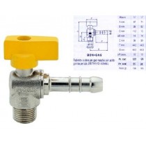 VALVOLA GAS METANO CON PORTAGOMMA 1/2 - 