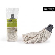 Mocio fiocco lavapavimenti Filocontinuo 200g cotone rigenerato PERFETTO - Mocio in filo continuo da 200g, con 100% cotone rigen