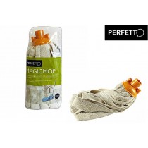 Mocio fiocco lavapavimenti Magicmop in microfibra ultraresistente PERFETTO - Pavimenti puliti e lucidi, velocemente e senza fat