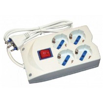 MULTIPRESA COMPATTA 16A 4 SCHUKO + INTERRUTTORE FRIGGERI - 