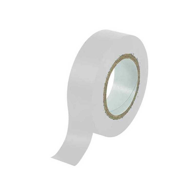 Buy Nastro isolante antifiamma da elettricista Bianco 19 mm x 25 mt per isolare fili, cavi elettrici e di telecomunicazione 