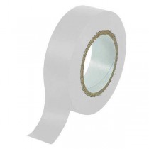 Nastro isolante antifiamma da elettricista Bianco 50 mm x 25 mt per isolare fili, cavi elettrici e di telecomunicazione   - Nast