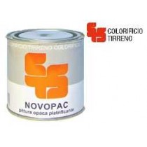 NOVOPAC FONDO OPACO PIETRIFICANTE 500ml COLORIFICIO TIRRENO - Fondo opaco bianco con buon potere coprente e ottima carteggiabil