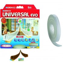 Parafreddo guarnizione adesiva termoplastico EVO per porte e finestre per la protezione dal freddo 7x1mm 6mt TRASPARENTE GEKO -