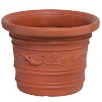 VASO TONDO PRESTIGE HDPE TERRACOTTA cm 50xH38 - 
