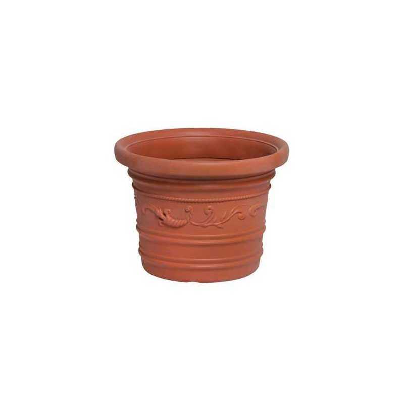 Buy VASO TONDO PRESTIGE HDPE TERRACOTTA cm 50xH38 