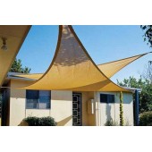 VELA OMBREGGIANTE HDPE mt 5x5 QUADRATA - Vela quadrata ombreggiante 100% materia prima vergine HDPE 180/m2  tessuto ombreggian