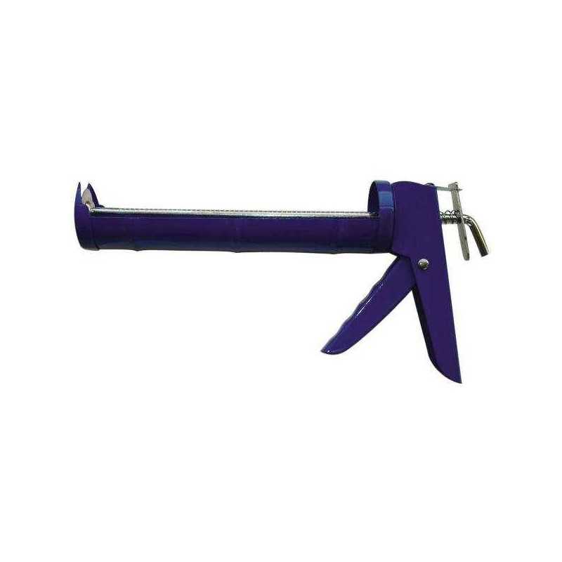 Buy Pistola per silicone a cremagliera blu 