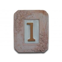 PORTANUMERI/LETTERE TERRACOTTA POSTI 1 -TELCOM- - 