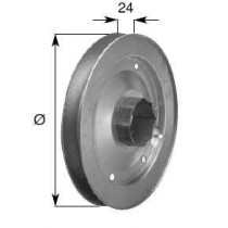 PULEGGIA ZINCATA Ø 200 RULLO OTTAGONALE - 