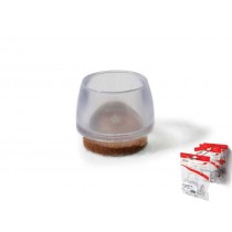 PUNTALI PVC CON FELTRO Ø 22mm 4P   - 