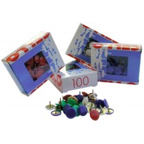PUNTINE DA DISEGNO PLASTICATE 80pz VERDI - 