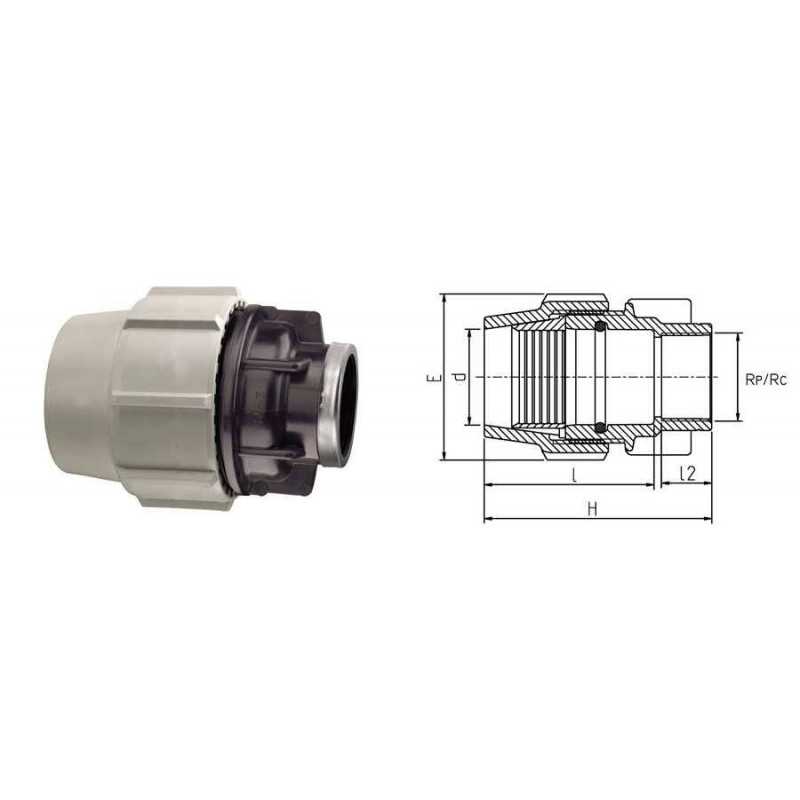 RACCORDO FEMMINA PLASSON Ø 20x1/2" PLASSON - I raccordi a compressione BIANCO & NERO PLASSON sono idonei all’utilizzo per a RACCORDO FEMMINA PLASSON Ø 20x1/2" PLASSON - I raccordi a compressione BIANCO & NERO PLASSON sono idonei all’utilizzo per a