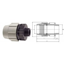 RACCORDO PLASSON MASCHIO 16x1/2" PLASSON  - 