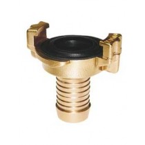 Raccordo portagomma rapido QUICK Ø 23-25 mm   - Raccordo rapido tipo “QUICK” con portagomma in ottone giallo completo di guarniz