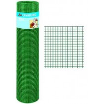 RETE BIRD PLASTICATA 12,7x12,7 H 50cm - Elettrosaldata e zincata dopo Plastificazione esterna verde Spessore filo 0,90 mm Magl