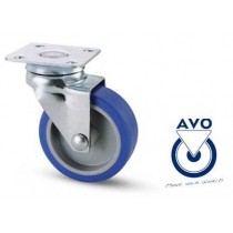RUOTA 221 BLU GIREVOLE Ø 50mm AVO - 