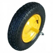 RUOTA CARRIOLA PNEUMATICA ASSE 17cm - 
