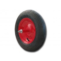 RUOTA CARRIOLA PNEUMATICA PERNO LUNGO 20cm - 