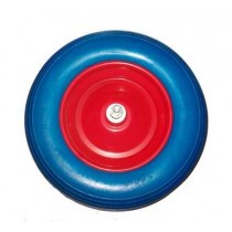 RUOTA CARRIOLA POLIURETANO BPA CON ASSE - 