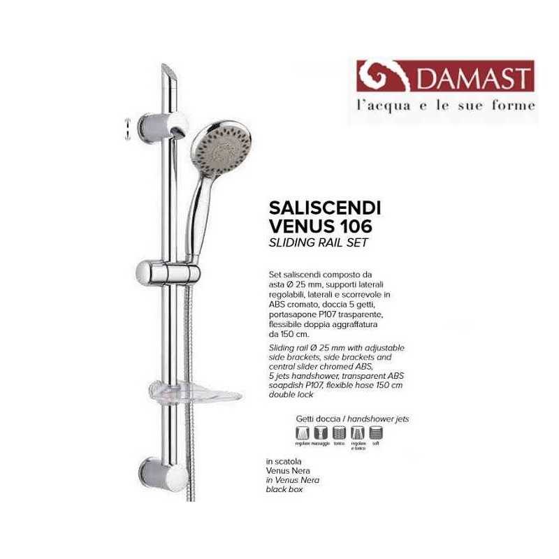 Buy SALISCENDI DOCCIA CROMATO VENUS 5 GETTI ASTA Ø 25 REGOLABILE 