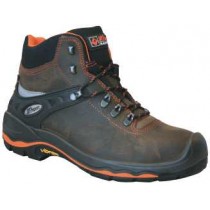 SCARPA LONTRA S3 - Scarpa LONTRA S3 Tomaia in pelle fiore tomaia ingrassata marrone.
