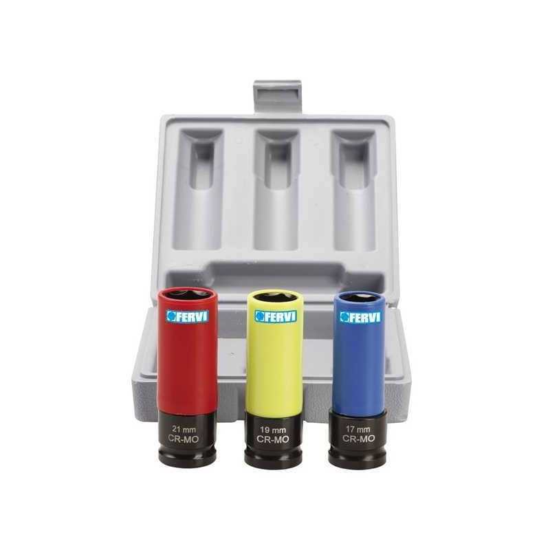 SET 3 CHIAVI BUSSOLA ESAGONALI RIVESTITE PLASTICA FERVI - 