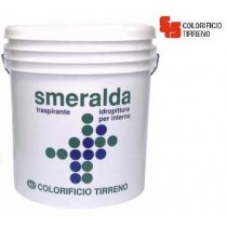 Buy Idropittura traspirante per interni Smeralda con eccellente protezione contro le muffe ed i batteri 2,5 Litri Super Bianco 