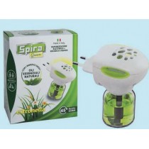 Fornello elettroemanatore antizanzare SPIRAGREEN + ricarica liquido - Kit composto da elettroemanatore + ricarica liquida agli