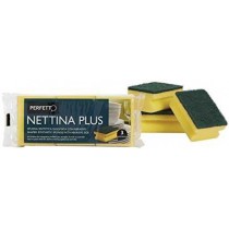 SPUGNA CON ABRASIVO NETTINA PLUS 3PZ PERFETTO - 