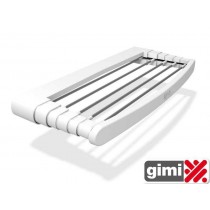 STENDIBIANCHERIA A PARETE TELEPACK 70cm, 5 Metri Di Filo GIMI - Aste in alluminio e struttura in resina plastica, telescopico f