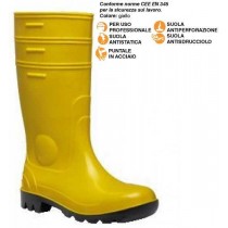 STIVALE PVC S5 GIALLO N° 39 - 