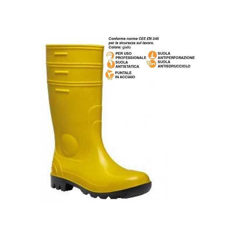 STIVALE PVC S5 GIALLO N° 39 - 