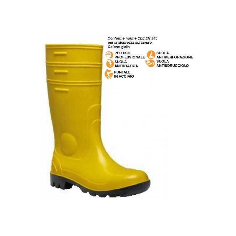 Buy STIVALE PVC S5 GIALLO N° 39 