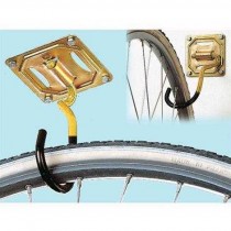 SUPPORTO PORTABICI SOFFITTO / PARETE ACCIAIO PLASTIFICATO CON TASSELLI - 