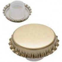 TAPPI CORONA CON BIDULE Ø 29 ORO 200 PZ   - Tappo corona per bottiglie e spumante dotato di bidule lungo.