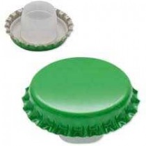 TAPPI CORONA CON BIDULE Ø 29 VERDE 200 PZ   - Tappo corona per bottiglie e spumante dotato di bidule lungo.