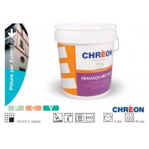 IDROPITTURA CHRÈON FRAMAQUARZ PROFESSIONALE 5lt CHREON - Pittura murale acrilica all'acqua a base di quarzo, adatta per uso est
