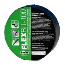 NASTRO ANTICORROSIVO ELASTOMERO - BITUMINOSO FLEXBIT-100 50mm x 10mt - Guaina elastomero-bituminosa autoadesiva a freddo ad el