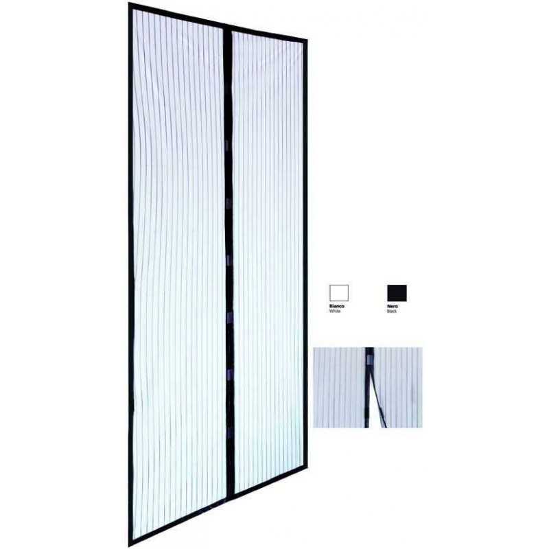 Buy ZANZARIERA A STRISCE MAGNETIC 2 BANDELLE NERA cm 120x240 