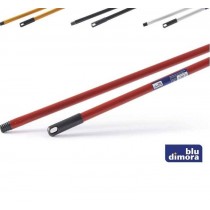 MANICO SCOPA FERRO VERNICIATO CON FILETTO 130cm BLUDIMORA - 