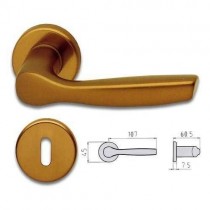 MANIGLIA ALOX GABRY Q8 CON ROSETTA 400281004 GHIDINI - 