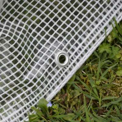 Telo con occhielli retinato trasparente mt 3x3 - 