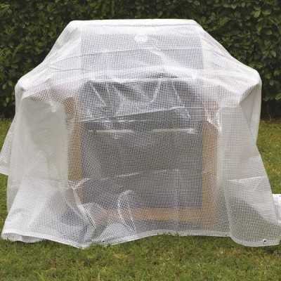 Telo con occhielli retinato trasparente mt 3x3 - 