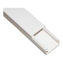 Canalina con coperchio frontale 2 metri BIANCA mm 30x10 ELETTROCANALI - 