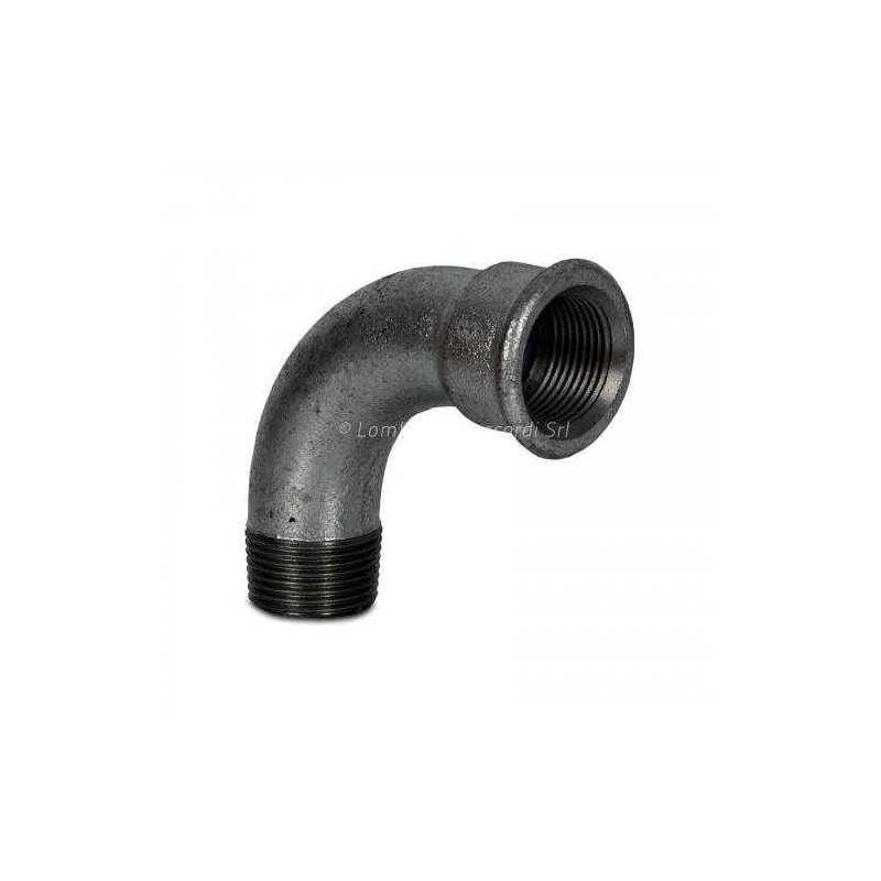 CURVA A 90° GHISA ZINCATA G001 M/F 2" LOMBARDA RACCORDI - 