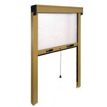 ZANZARIERA AVVOLGIBILE VERTICALE cm 120x170 BRONZATA IRS - 