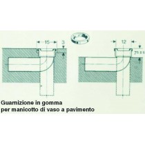 GUARNIZIONE GOMMA PER MANICOTTO DI VASO WC A PAVIMENTO GEBERIT - 
