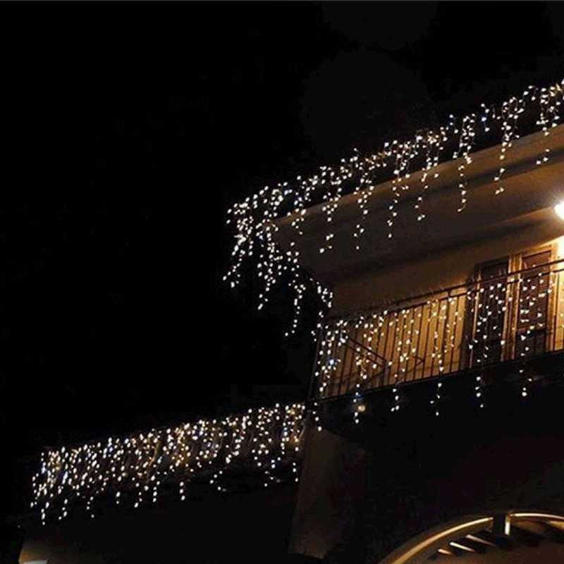 Buy Festone luminoso luci natale a tenda da 182 led BIANCO FREDDO 5x1 metri per interno/esterno 