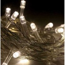 Luci natale microluci a batteria 40 led BIANCO CALDO cavo 5,75 metri - 